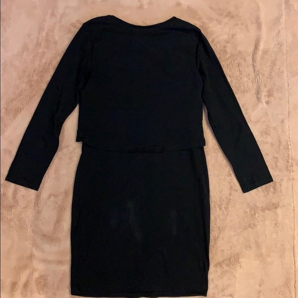 Black maternity/breastfeeding dress - Picture 5 of 5